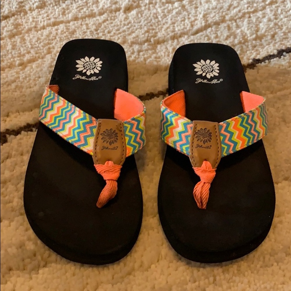 Girls Yellow Box Sandals